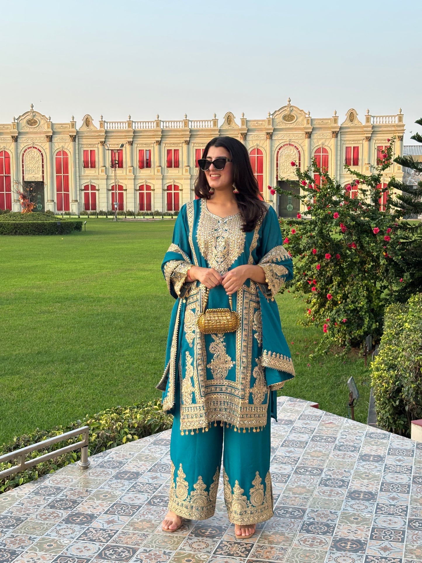 Maharani 3-Piece Embroidered Suit